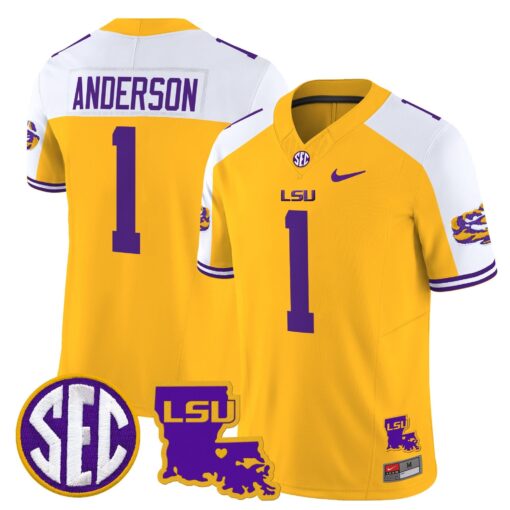 LSU Tigers 2025 Louisiana Patch Vapor Limited Jersey - All Stitched - Image 19