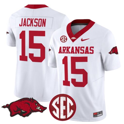 Arkansas Razorbacks Vapor Limited Jersey - All Stitched - Image 32