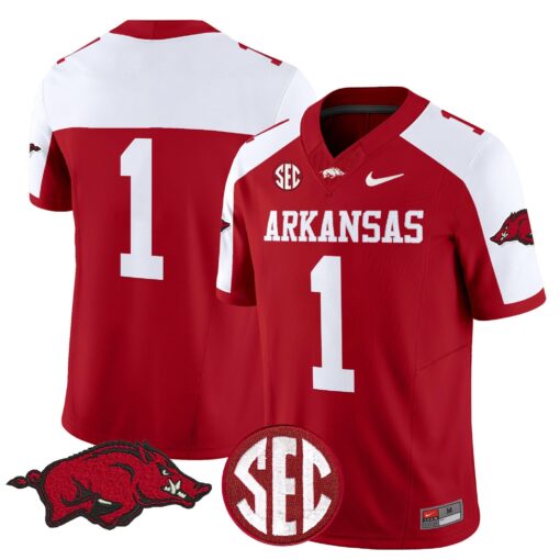 Arkansas Razorbacks Vapor Limited Jersey - All Stitched - Image 8