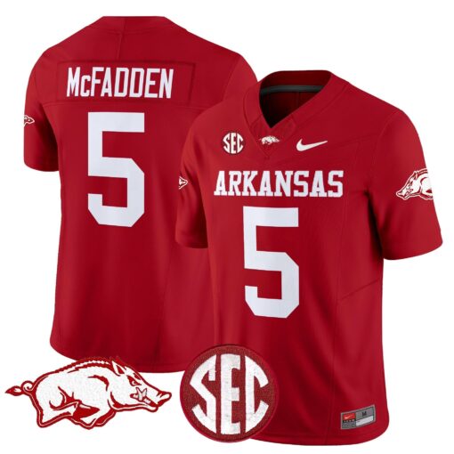Arkansas Razorbacks Vapor Limited Jersey - All Stitched - Image 13