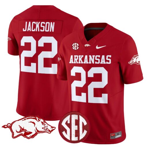 Arkansas Razorbacks Vapor Limited Jersey - All Stitched - Image 10