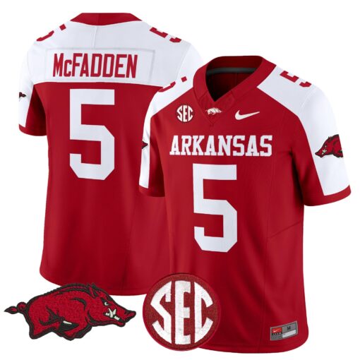 Arkansas Razorbacks Vapor Limited Jersey - All Stitched - Image 24