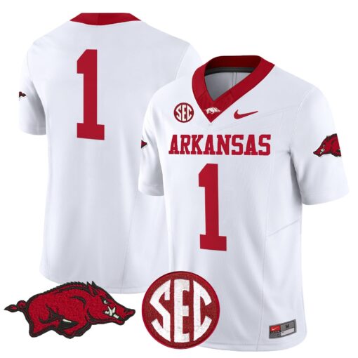 Arkansas Razorbacks Vapor Limited Jersey - All Stitched - Image 35