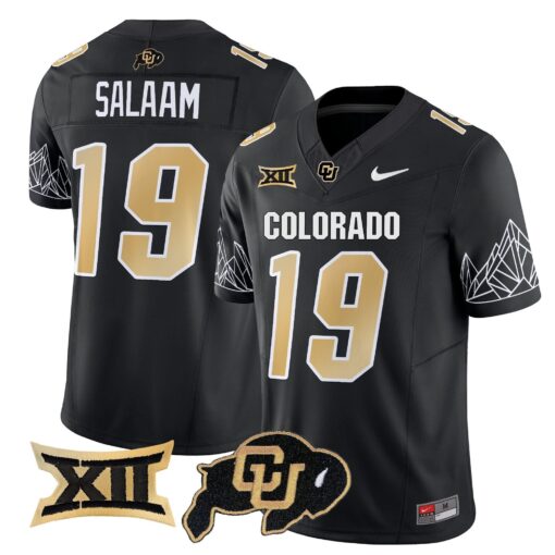 Colorado Buffaloes Vapor Limited Jersey V3 - Big 12 XII Patch - All Stitched - Image 36