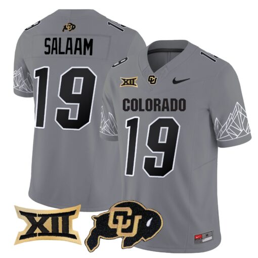 Colorado Buffaloes Vapor Limited Jersey V3 - Big 12 XII Patch - All Stitched - Image 14