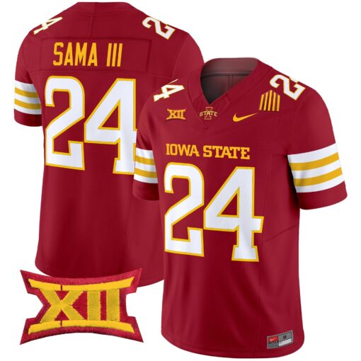 Iowa State Cyclones 2025 Vapor Limited Jersey - All Stitched - Image 14