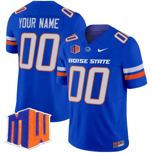 Custom Boise State Broncos Jersey Name, Number 2025 Vapor Limited All Stitched - Image 3