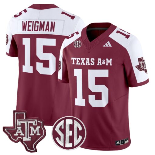 Texas A&M Aggies 2025 Vapor Limited Jersey - All Stitched - Image 30