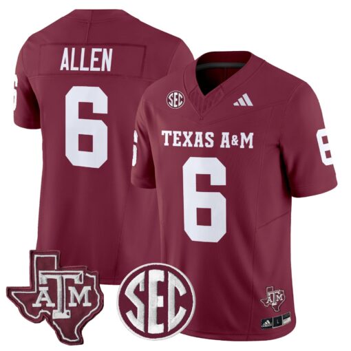 Texas A&M Aggies 2025 Vapor Limited Jersey - All Stitched - Image 9