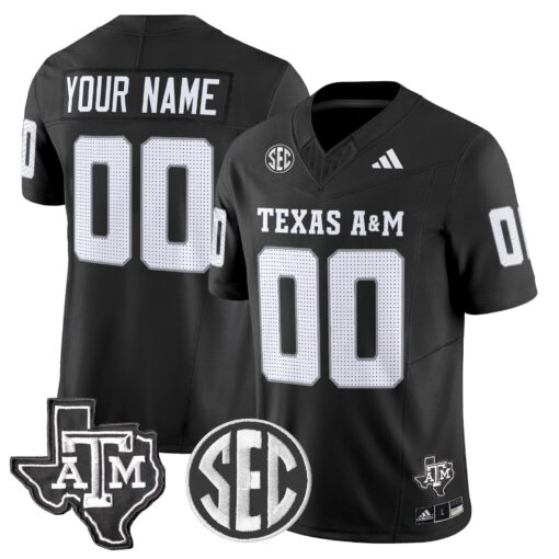 Custom Texas A&M Aggies Jersey 2025 Name, Number Vapor Limited - All Stitched - Image 4