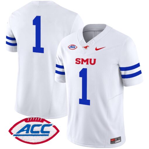 SMU Mustangs 2025 Vapor Limited Jersey - All Stitched - Image 14