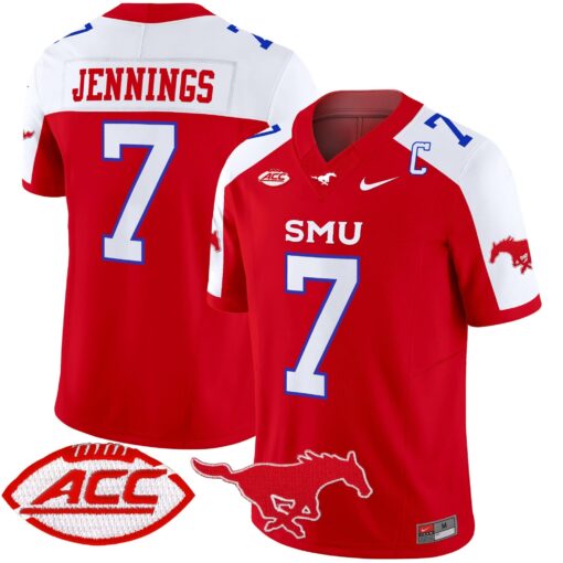 SMU Mustangs 2025 Vapor Limited Jersey - All Stitched - Image 34