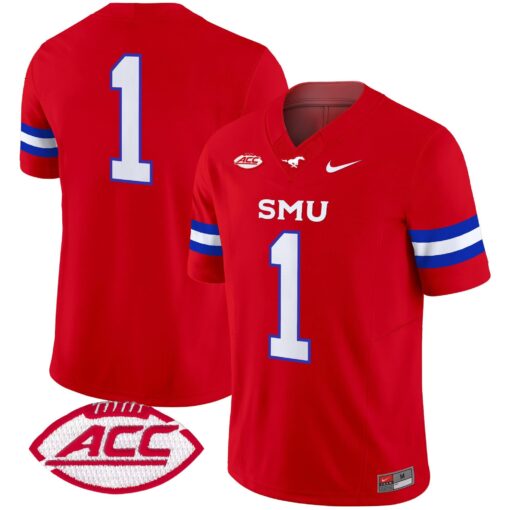 SMU Mustangs 2025 Vapor Limited Jersey - All Stitched - Image 29
