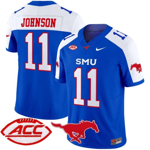 SMU Mustangs 2025 Vapor Limited Jersey - All Stitched - Image 30