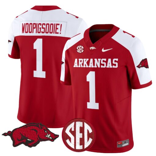 Arkansas Razorbacks Vapor Limited Jersey - All Stitched - Image 7