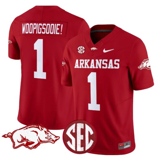 Arkansas Razorbacks Vapor Limited Jersey - All Stitched - Image 16