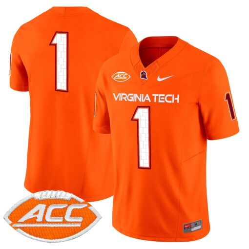 Virginia Tech Hokies 2025 Vapor Limited Jersey - All Stitched - Image 8