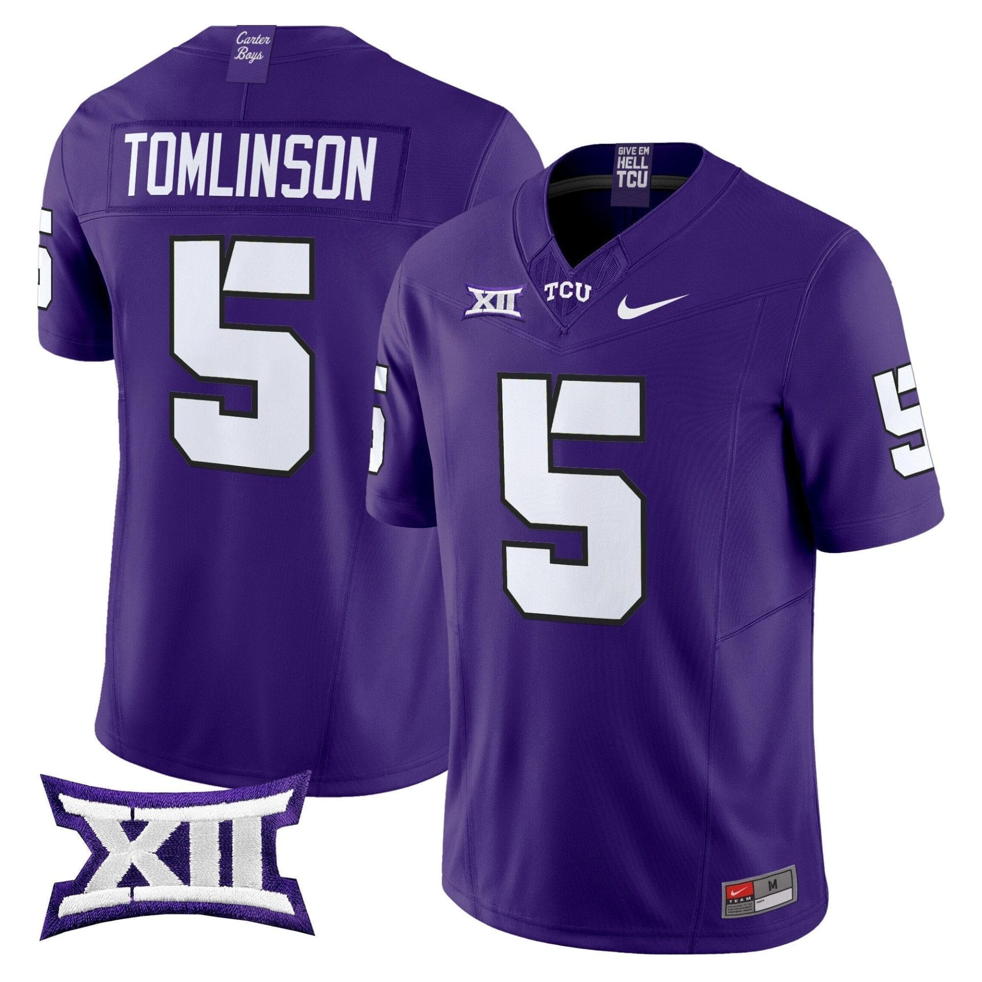 TCU Horned Frogs 2025 Vapor Limited Jersey - All stitched - Image 8