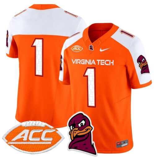 Virginia Tech Hokies 2025 Vapor Limited Jersey - All Stitched - Image 26