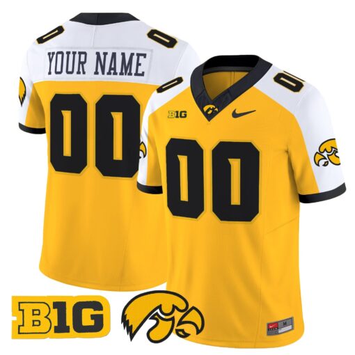Custom Iowa Hawkeyes Jersey Name, Number 2025 Vapor Limited - All Stitched - Image 2