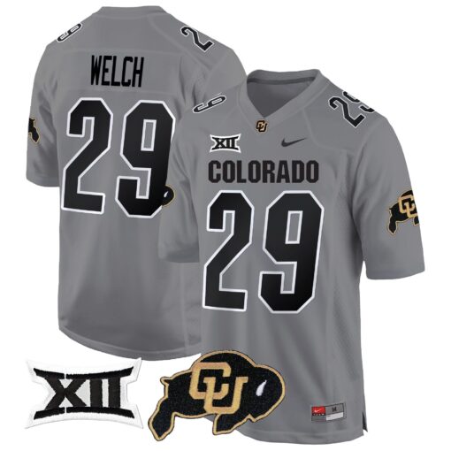 Colorado Buffaloes Big 12 XII Patch Game Jersey V2 - All Stitched - Image 21