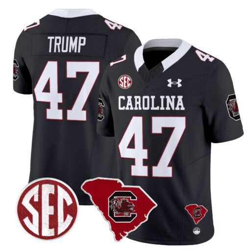 South Carolina Gamecocks 1980 Throwback Home Patch Vapor Limited Jersey - All Stitched - Image 7
