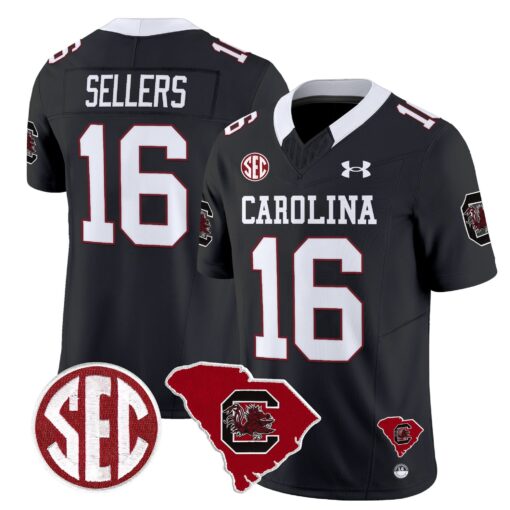 South Carolina Gamecocks 1980 Throwback Home Patch Vapor Limited Jersey - All Stitched - Image 2