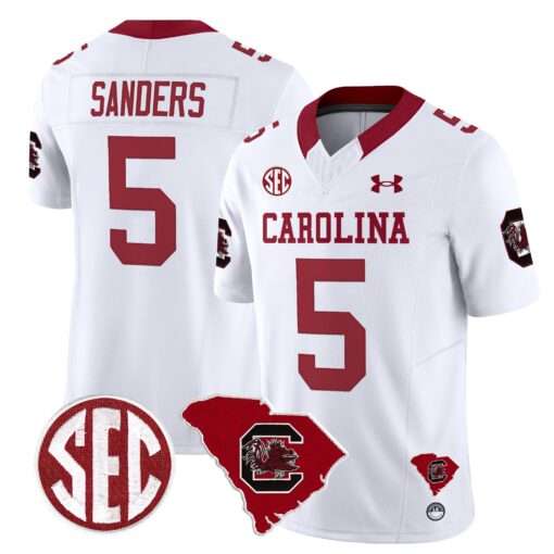 South Carolina Gamecocks 1980 Throwback Home Patch Vapor Limited Jersey - All Stitched - Image 11