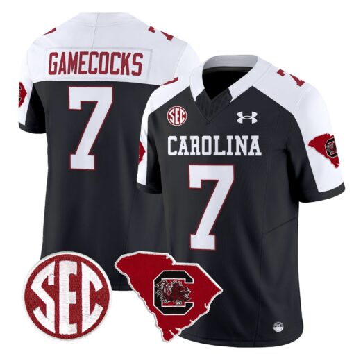 South Carolina Gamecocks 1980 Throwback Home Patch Vapor Limited Jersey - All Stitched - Image 32