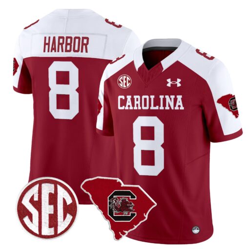 South Carolina Gamecocks 1980 Throwback Home Patch Vapor Limited Jersey - All Stitched - Image 22