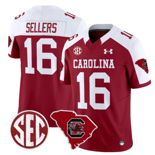 South Carolina Gamecocks 1980 Throwback Home Patch Vapor Limited Jersey - All Stitched - Image 19