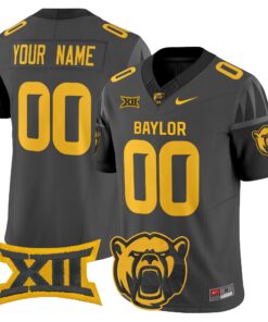Alternative view of Custom Baylor Bears Jersey Name, Number 2025 Vapor Limited V2 - All Stitched