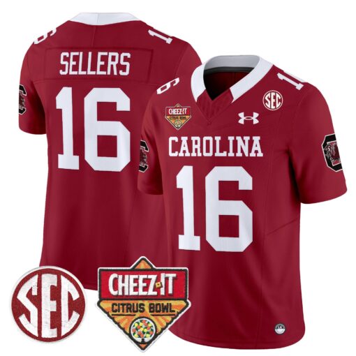 South Carolina Gamecocks 1980 Throwback Cheez-It Citrus Bowl Patch Vapor Limited Jersey - All Stitched - Image 12