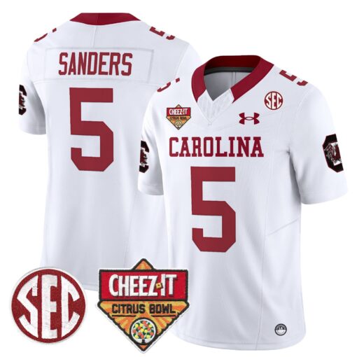 South Carolina Gamecocks 1980 Throwback Cheez-It Citrus Bowl Patch Vapor Limited Jersey - All Stitched - Image 11