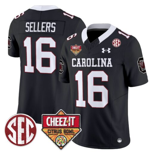 South Carolina Gamecocks 1980 Throwback Cheez-It Citrus Bowl Patch Vapor Limited Jersey - All Stitched - Image 2