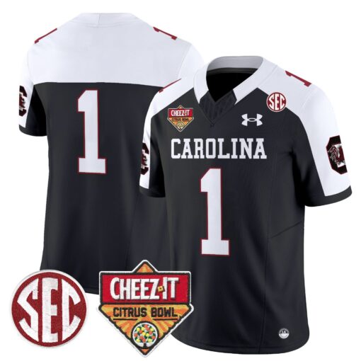 South Carolina Gamecocks 1980 Throwback Cheez-It Citrus Bowl Patch Vapor Limited Jersey - All Stitched - Image 35