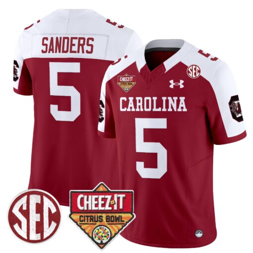 South Carolina Gamecocks 1980 Throwback Cheez-It Citrus Bowl Patch Vapor Limited Jersey - All Stitched - Image 20