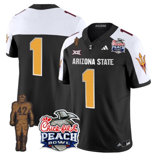 Sun Devils Pat Tillman & Peach Bowl Patch Vapor Limited Jersey V2 - All Stitched - Image 17