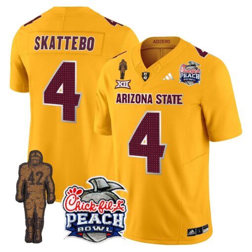 Sun Devils Pat Tillman & Peach Bowl Patch Vapor Limited Jersey V2 - All Stitched - Image 23
