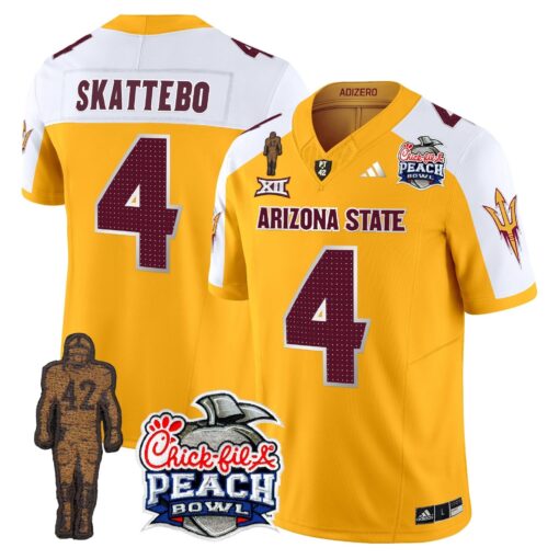 Sun Devils Pat Tillman & Peach Bowl Patch Vapor Limited Jersey V2 - All Stitched - Image 3