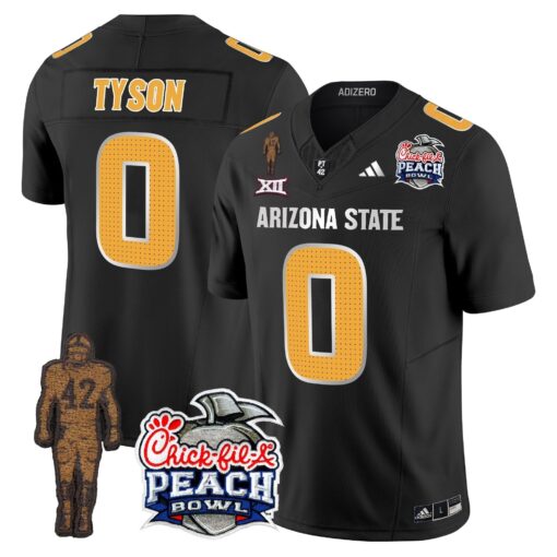 Sun Devils Pat Tillman & Peach Bowl Patch Vapor Limited Jersey V2 - All Stitched - Image 39