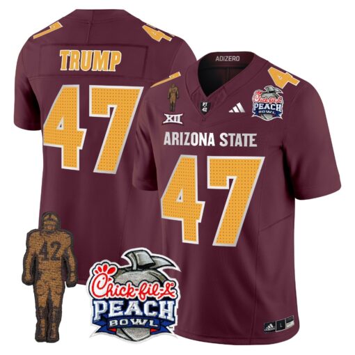 Sun Devils Pat Tillman & Peach Bowl Patch Vapor Limited Jersey V2 - All Stitched - Image 33