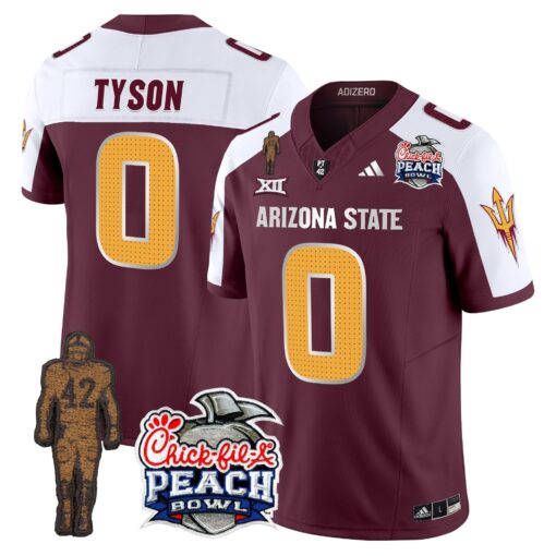 Sun Devils Pat Tillman & Peach Bowl Patch Vapor Limited Jersey V2 - All Stitched - Image 21