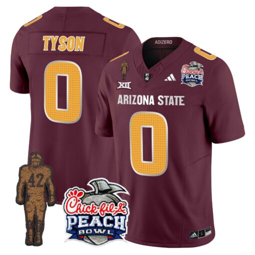 Sun Devils Pat Tillman & Peach Bowl Patch Vapor Limited Jersey V2 - All Stitched - Image 30