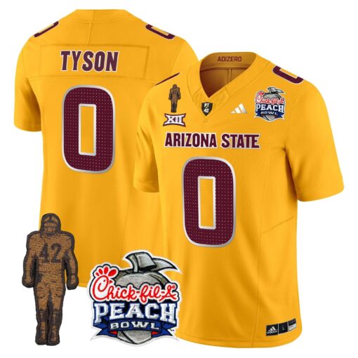 Sun Devils Pat Tillman & Peach Bowl Patch Vapor Limited Jersey V2 - All Stitched - Image 34