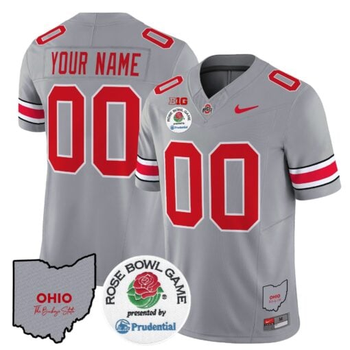 Custom Ohio State Buckeyes Jersey Rose Bowl Vapor Limited V2 Stitched All Colors - Image 3