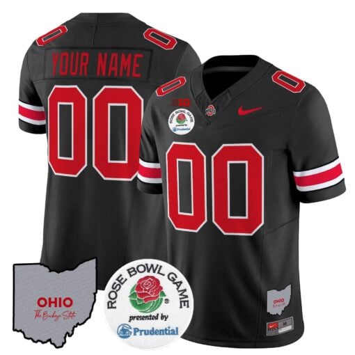 Custom Ohio State Buckeyes Jersey Rose Bowl Vapor Limited V2 Stitched All Colors - Image 4