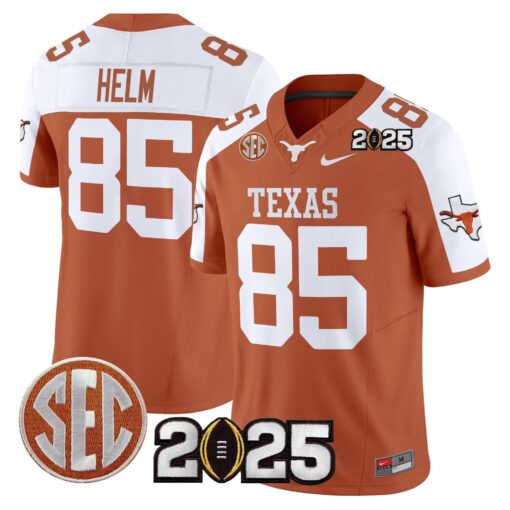 Texas Longhorns 2025 CFP Final Patch Vapor Limited Jersey - All Stitched - Image 6