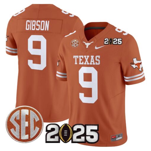 Texas Longhorns 2025 CFP Final Patch Vapor Limited Jersey - All Stitched - Image 25