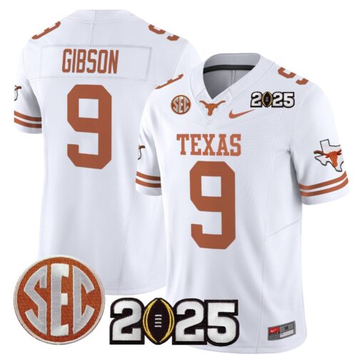 Texas Longhorns 2025 CFP Final Patch Vapor Limited Jersey - All Stitched - Image 35